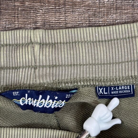 Chubbies Joggers Men's XL Olive Green Pants Sweatpants Lounge Pockets - Picture 12 of 14